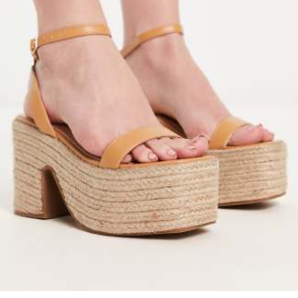 ASOS Tan Platform Sandals